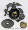 Beautiful Slightly Salty WWI M1914 USMC Enlisted EG & A/EGA Cap Badge in Blackened Bronze. Has that “Been there” Look & Patina