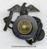 Beautiful Slightly Salty WWI M1914 USMC Enlisted EG & A/EGA Cap Badge in Blackened Bronze. Has that “Been there” Look & Patina