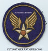 Beautiful Early WWII circa 1942 - 1943 China Air Task Force CBI Made USAAF HQ Patch in Silk & Wire Embroidered on Woven Wool