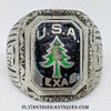 Wonderful 1930’s Civilian Conservation Corps CCC California Camp 871 Hillsboro Texas Sterling Member Ring Size 10