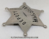 Great Larger Old West Stock Deputy Marshal 6-Point Stamped Ball Tips Badge circa 1890’s