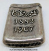 Beautiful Sterling circa 1907 Vesta match Safe with Duck Hunting Scene UL&D 1882 – 1907
