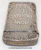 Gorgeous circa 1900 Home Insurance Co of New York Sterling Vesta Match Safe with Horse Drawn Steam Fire Engine