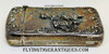 Gorgeous circa 1900 Home Insurance Co of New York Sterling Vesta Match Safe with Horse Drawn Steam Fire Engine