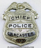 Wonderful 1920’s – 1930’s Lancaster Texas Police Chief Badge – Chief during Bonnie & Clyde Bank Robbery