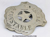 Wonderful 1880’s LARGE & Unique Marshal & Constable Circle Cut Out Star Shield Badge by C.W. Wadsworth of Springfield Ohio