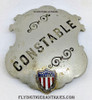 Wonderful 1890’s Constable Badge with Enameled US Shield by Schwerdtle Stamp Co