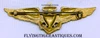 Extremely Rare WWII USN Pilot Wing in Gilt Brass by Angus & Coote of Sydney Australia
