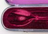 Stunning 1860's GEO. C. Shreve & Co Heavy Silver Combo Olive Spoon & Fork in Original Case
