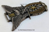 Extremely Rare Early WWII Imperial Japanese Army Kumagaya Fighter Pilot Flying school 5th Polit Student Honor Graduate Fob in Pure Silver
