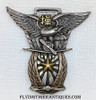 Extremely Rare Early WWII Imperial Japanese Army Kumagaya Fighter Pilot Flying school 5th Polit Student Honor Graduate Fob in Pure Silver