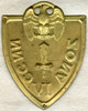 Rare WWII Fascist Italian Blackshirts Militia Zone Assault Training Sleeve Shield in Brass