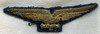 Beautiful & Rare Post-1943 Italian Air Force Pilot Wing in Bullion Removed from Uniform