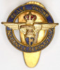 Italian Reale Unione Nazionale Aeronautica National Aviation Federation Blue Lapel Badge