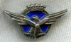 Beautiful WWII Era Spanish Military Air Transport Pilot Miniature Wing Badge