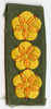 Republic of Viet Nam Army Captain Rank, Hand-Embroidered on Rip-Stop