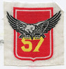 1960's ARVN 57th Infantry Regiment Pocket Patch in Bevo Weave