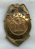 Old New Jersey Stock Deputy Sheriff Badge