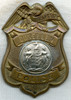 Great 1920's Dunellen, NJ Police Captain Badge. Rare Rank, 1st Police Captain Badge for the City