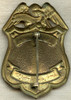 Great 1920's Dunellen, NJ Police Captain Badge. Rare Rank, 1st Police Captain Badge for the City