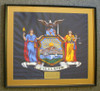 New York State Police Major  Presentation Flag and Governor's Office Commissioner Badge