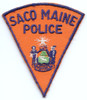 Circa 1950 Saco, Maine Police Patch