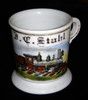 Beautiful Vintage 1880s-1890s Railroad Engineer Shaving Mug
