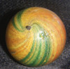 Circa 1880s Double-Pontilled Onion Skin Marble