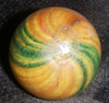 Circa 1880s Double-Pontilled Onion Skin Marble