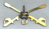 Circa 1900 US Army 1st Cavalry Troop "G" Collar Badge