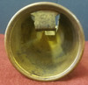 Scarce Ca 1900 Hohner Echophone Harmonica Amplifying Horn in Etched & Painted Brass