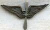 Nice, Clean One Piece WWI US Air Service (USAS) Officer Collar Insignia