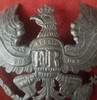 Nice Clean WWI M1916 Prussian Pickelhaube Eagle Helmet Plate in Stamped Steel
