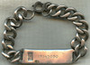 Large, Heavy WWII USAAF ID Bracelet in Sterling Silver
