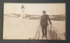 Late 19th Century Ipswich, MA Lighthouse Photo, Captain Benjamin Ellsworth