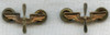 Scarce Pair of 1930s US Air Corps (USAC) Collar Insignia by Amcraft