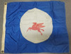 Great 1970's Tug Boat Company Flag for Mobil Oil Tug #2 in New York City