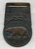Rare & Beautiful 1919 Bronze USS California Launching Badge from Mare Island Navy Yard