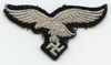 WWII Luftwaffe EM or NCO Cap Eagle Removed from Cap