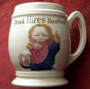 1906 Date-Marked Mettlach-Made Hires Root Beer Advertising Mug