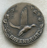 Ext Rare ca 1953 Greenbriar Hunting Club Member Badge from Stuttgart AR in Sterling Olin Winchester