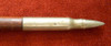 WWI US Aviator Swagger Stick with Inlaid Aluminum Propeller, Made of Aircraft Parts?, Bullets