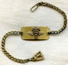 Rare 1930s US Air Corps Flight Surgeon ID Bracelet of Capt. Pfaff 113th Obs. Sq. Indiana Nat. Guard