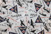Beautiful Ca. 1944 USAAF 12th Air Force Scarf with Fighter & Bomber Aircraft & Plane Names