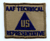 WWII USAAF US Civilian Technical Representative in Navy Blue Embroidery