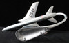 Super Cool Vintage Mid-1960's Republic F-105 Thunderchief Large Aluminum Factory Model
