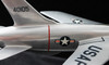 Super Cool Vintage Mid-1960's Republic F-105 Thunderchief Large Aluminum Factory Model