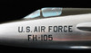 Super Cool Vintage Mid-1960's Republic F-105 Thunderchief Large Aluminum Factory Model