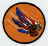 1960s USAF 23rd Tactical Fighter Squadron Jacket Patch on Orange Twill