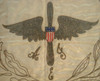 WWI US Air Service (USAS) 3rd Air Service Mechanic's Souvenir Pillowcase Made in France